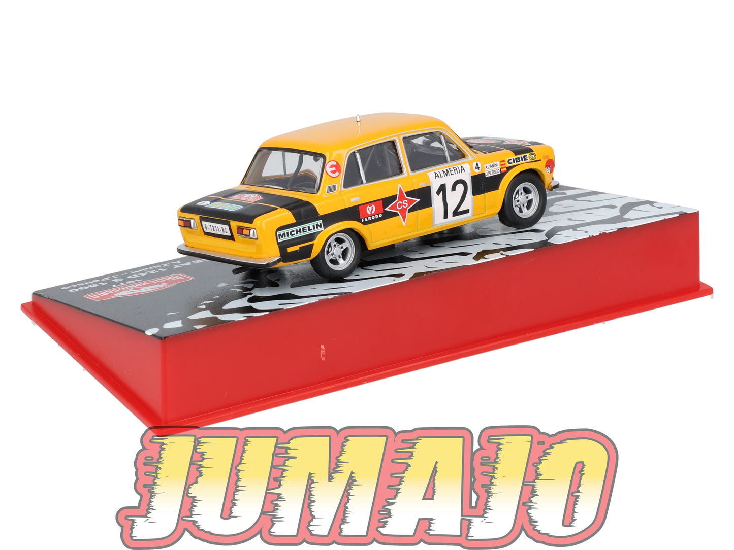 RMC25 Voiture 1/43 IXO Altaya RallyeMonte Carlo SEAT 124D S 1800 1977 #12 A.Zanini