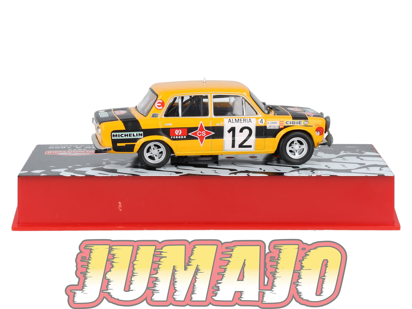 RMC25 Voiture 1/43 IXO Altaya RallyeMonte Carlo SEAT 124D S 1800 1977 #12 A.Zanini