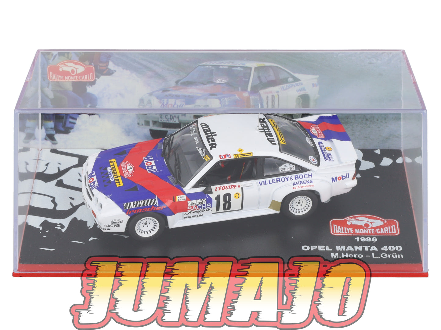 RMC26 Voiture 1/43 IXO Altaya Rallye Monte-Carlo OPEL Manta 400 1986 #18 M.Hero