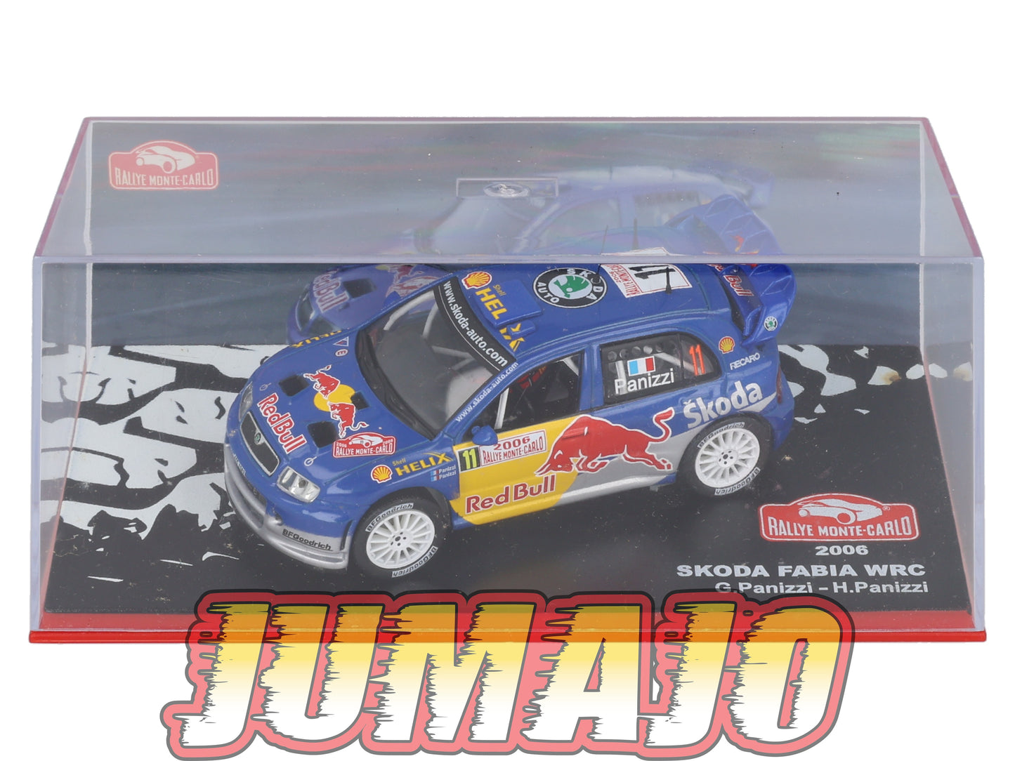RMC28 Voiture 1/43 IXO Altaya Rallye Monte-Carlo SKODA Fabia WRC 2006 #11 G.Panizzi