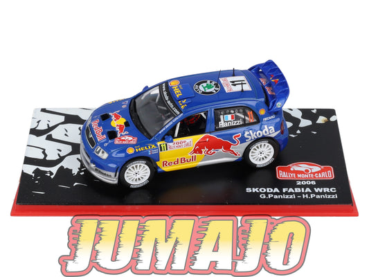 RMC28 Voiture 1/43 IXO Altaya Rallye Monte-Carlo SKODA Fabia WRC 2006 #11 G Panizzi