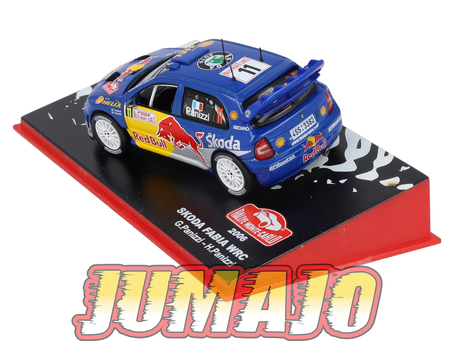 RMC28 Voiture 1/43 IXO Altaya Rallye Monte-Carlo SKODA Fabia WRC 2006 #11 G.Panizzi