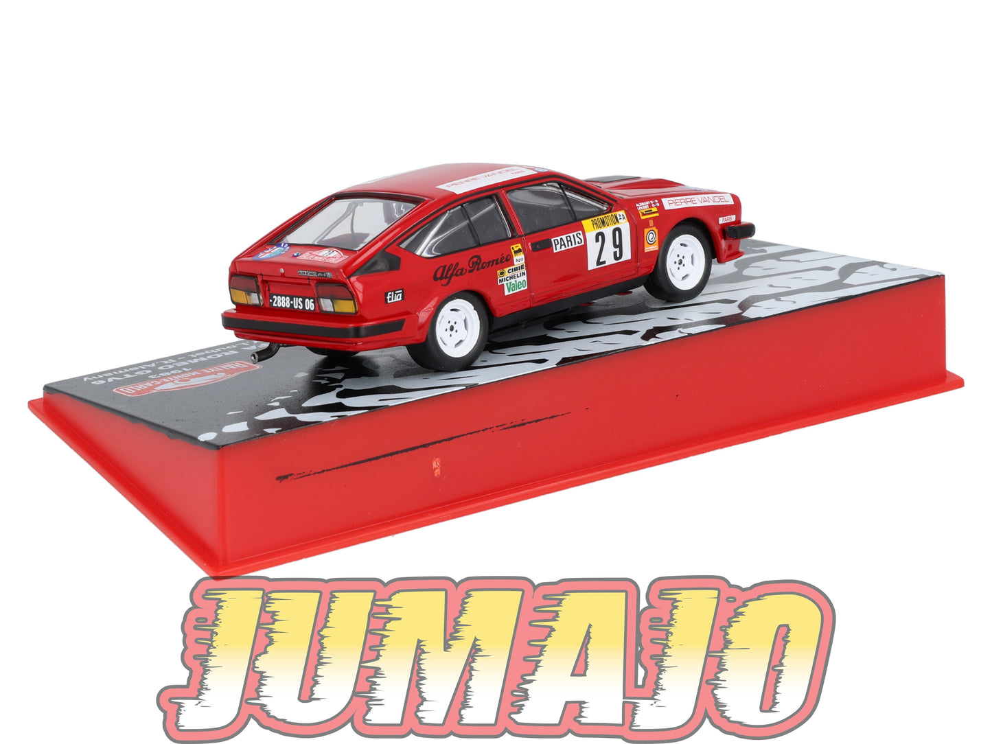 RMC29 Voiture 1/43 IXO Altaya Rallye Monte-carlo ALFA ROMEO GTV6 #29 Y.Loubet 1983