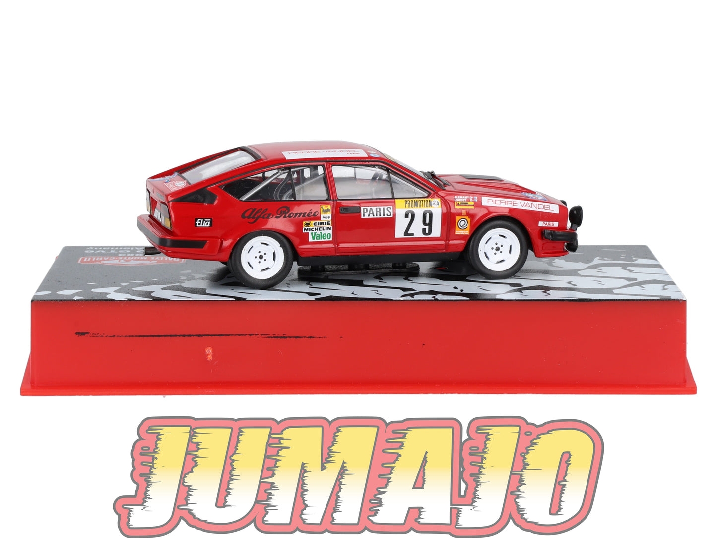 RMC29 Voiture 1/43 IXO Altaya Rallye Monte-carlo ALFA ROMEO GTV6 #29 Y.Loubet 1983
