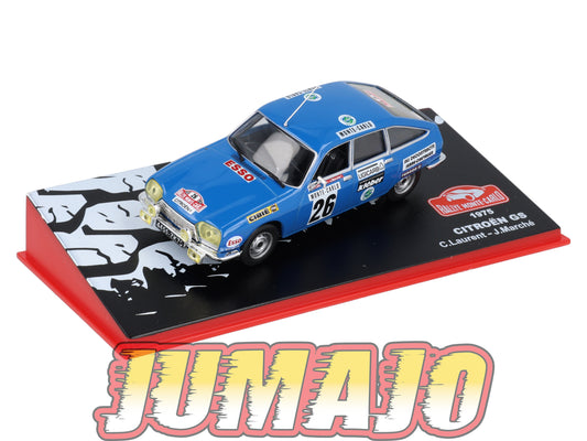 RMC30 Voiture 1/43 IXO Altaya Rallye Monte-carlo CITROEN GS 1975 #26 C.Laurent