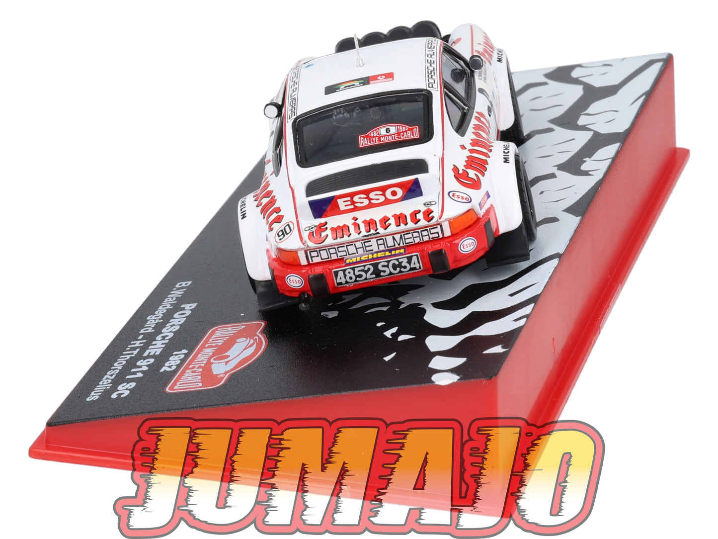RMC35 Voiture 1/43 IXO Altaya Rallye Monte-Carlo PORSCHE 911 SC 1982 #6 B.Waldegard