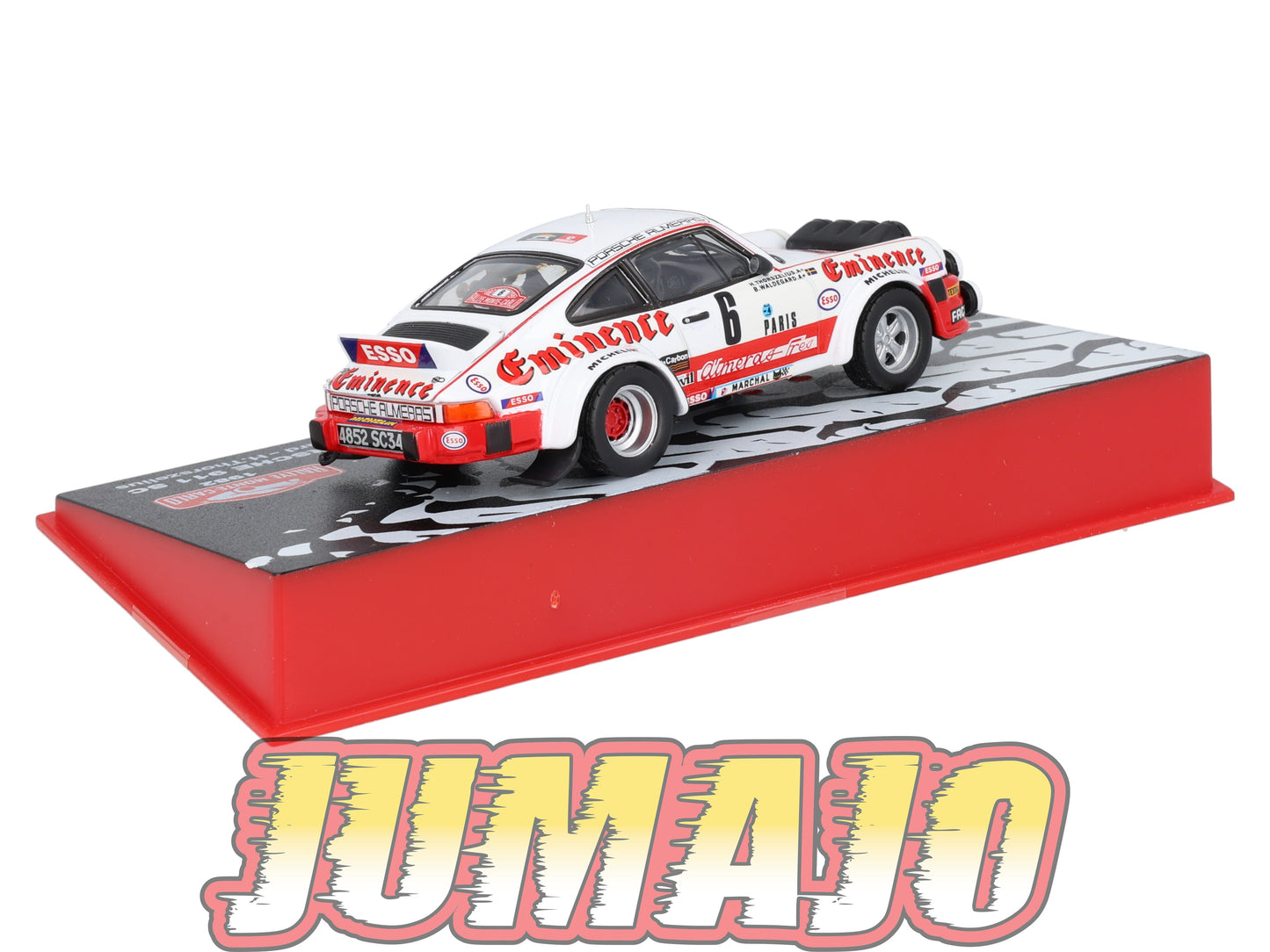 RMC35 Voiture 1/43 IXO Altaya Rallye Monte-Carlo PORSCHE 911 SC 1982 #6 B.Waldegard