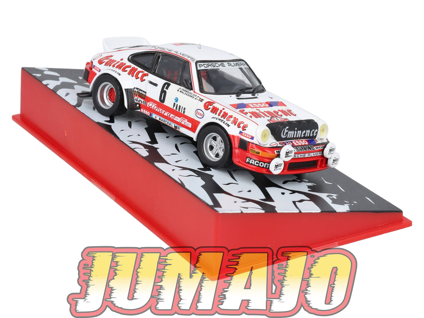 RMC35 Voiture 1/43 IXO Altaya Rallye Monte-Carlo PORSCHE 911 SC 1982 #6 B.Waldegard