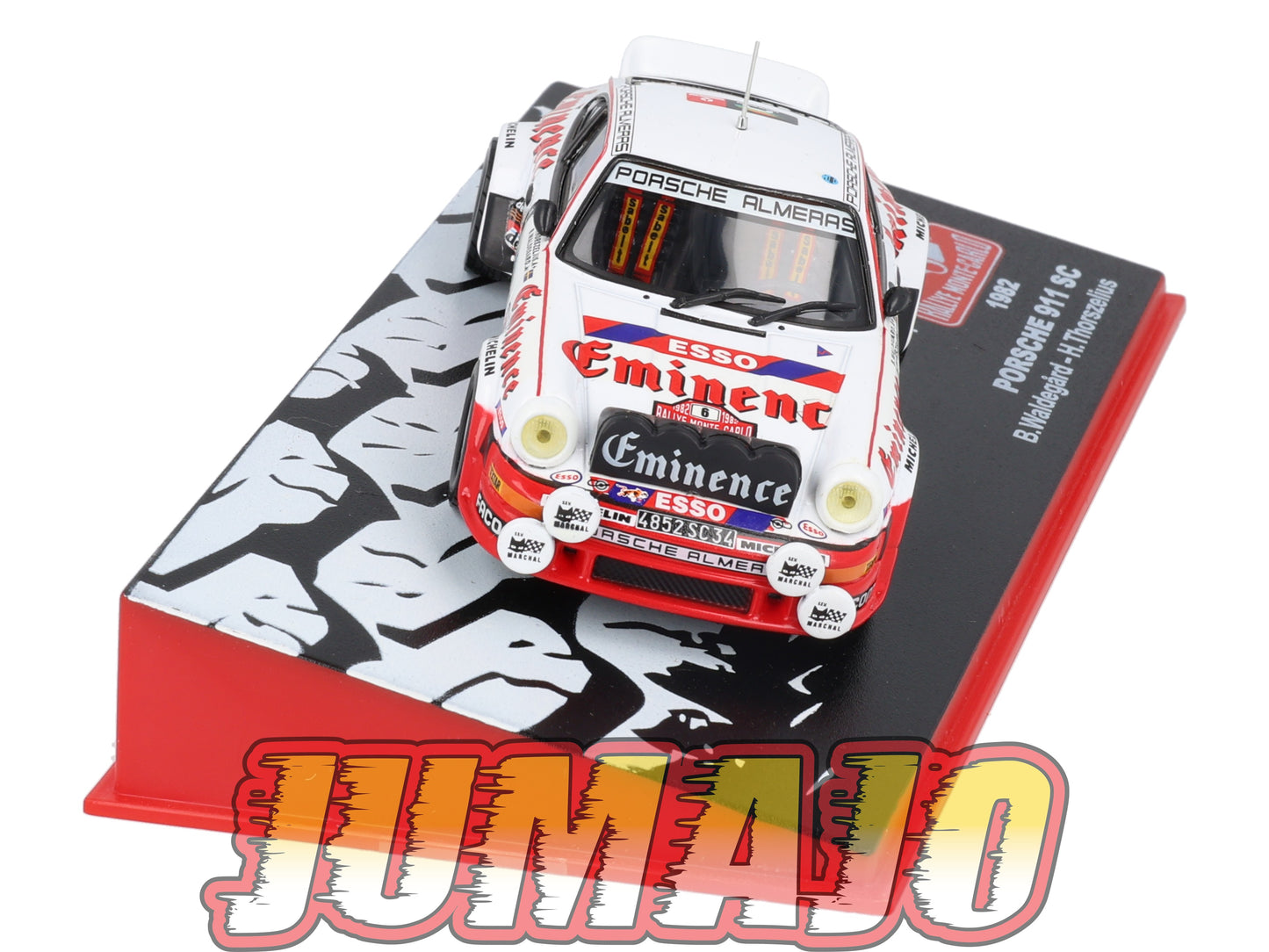 RMC35 Voiture 1/43 IXO Altaya Rallye Monte-Carlo PORSCHE 911 SC 1982 #6 B.Waldegard