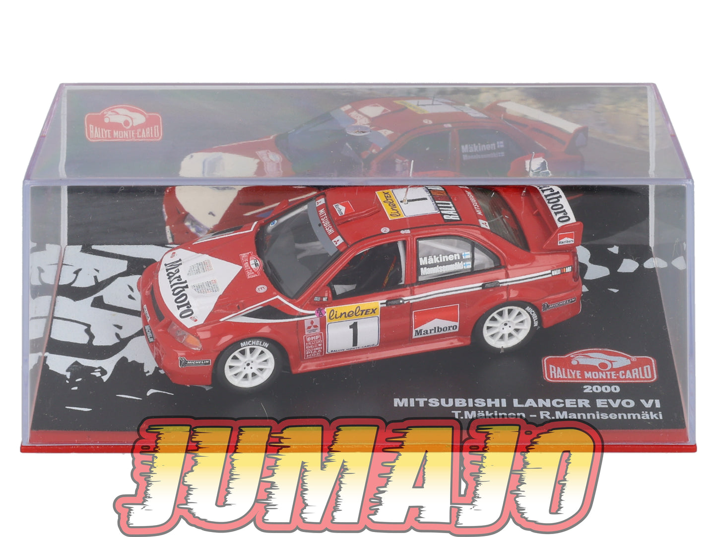 RMC38 Voiture 1/43 IXO Altaya Rallye Monte-Carlo MITSUBISHI Lancer EVO VI 2000 #1 T Makinen