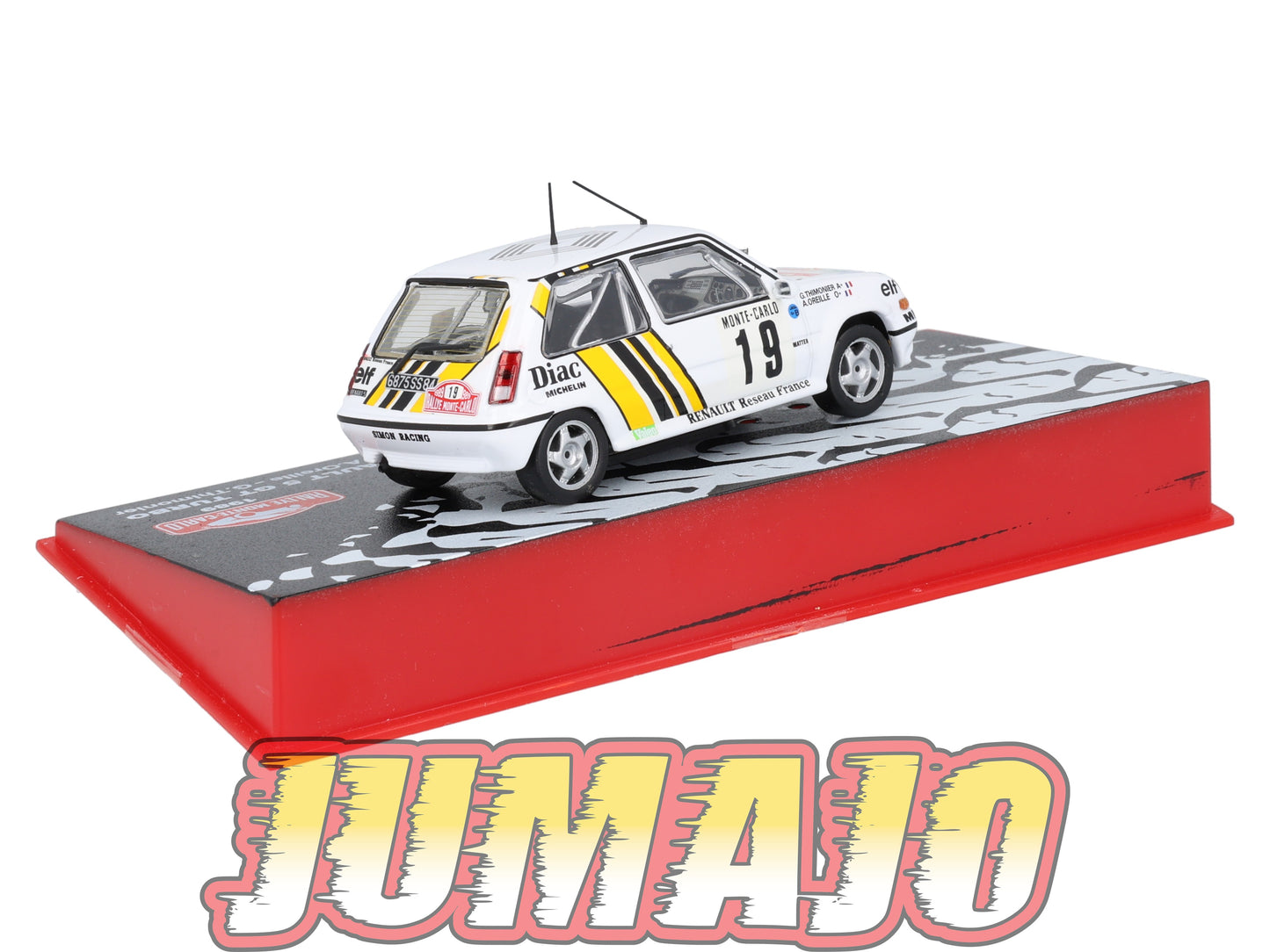 RMC39 Voiture 1/43 IXO Altaya Rallye monte-carlo RENAULT 5 GT Turbo 1989 #19 A.Oreille