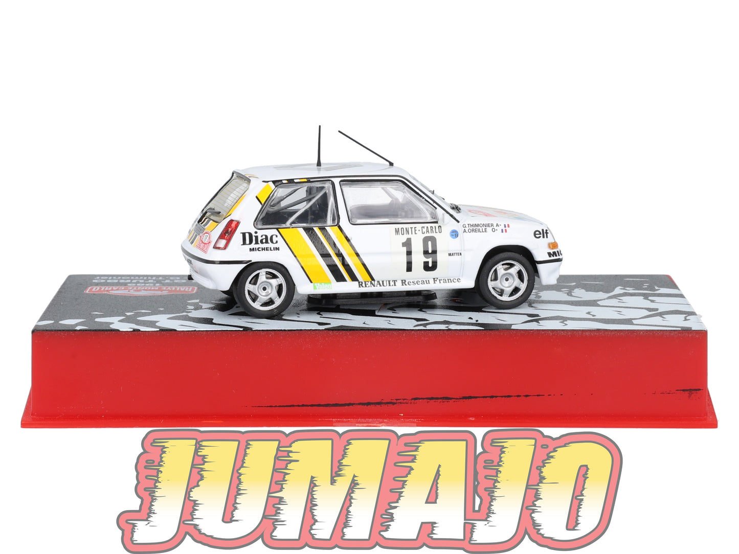 RMC39 Voiture 1/43 IXO Altaya Rallye monte-carlo RENAULT 5 GT Turbo 1989 #19 A.Oreille