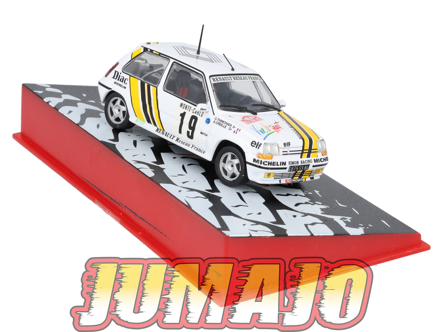 RMC39 Voiture 1/43 IXO Altaya Rallye monte-carlo RENAULT 5 GT Turbo 1989 #19 A.Oreille