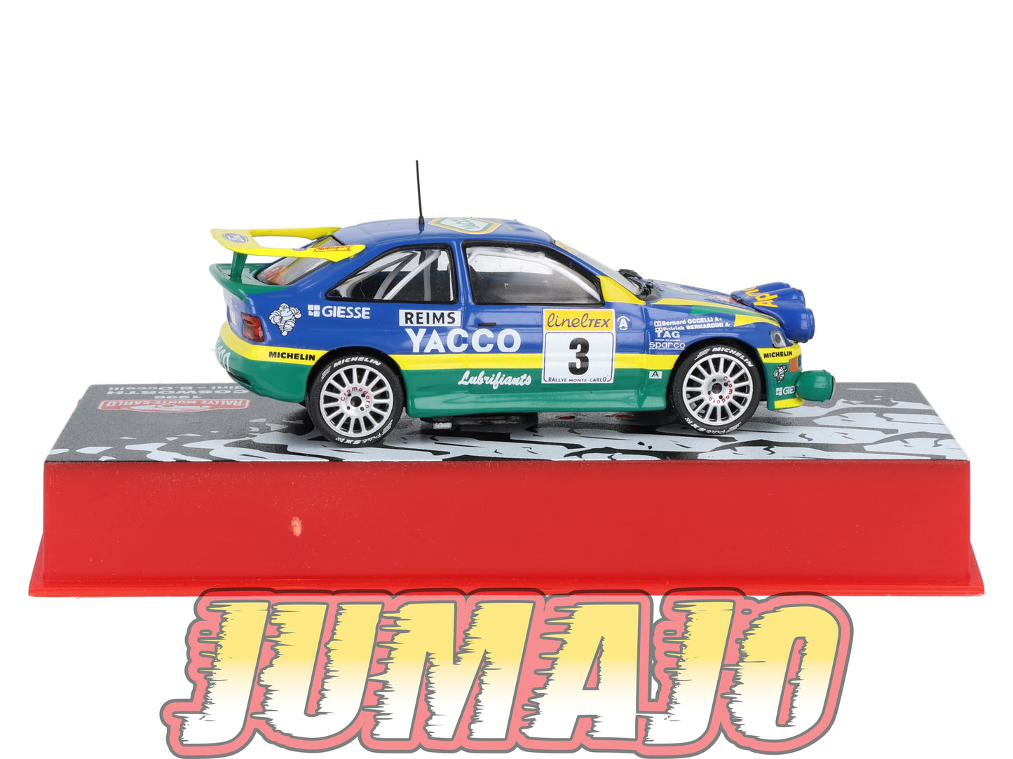 RMC41 Voiture 1/43 IXO Altaya Rallye Monte-carlo FORD Escort Cosworth #3 P.Bernardini 1996