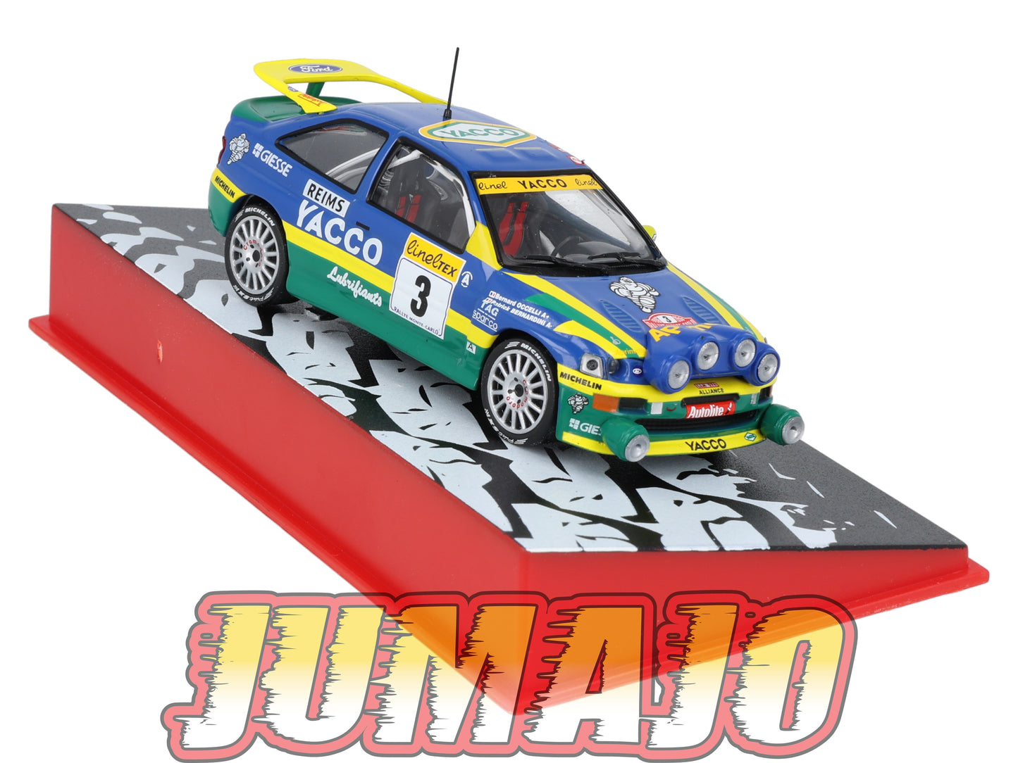 RMC41 Voiture 1/43 IXO Altaya Rallye Monte-carlo FORD Escort Cosworth #3 P.Bernardini 1996