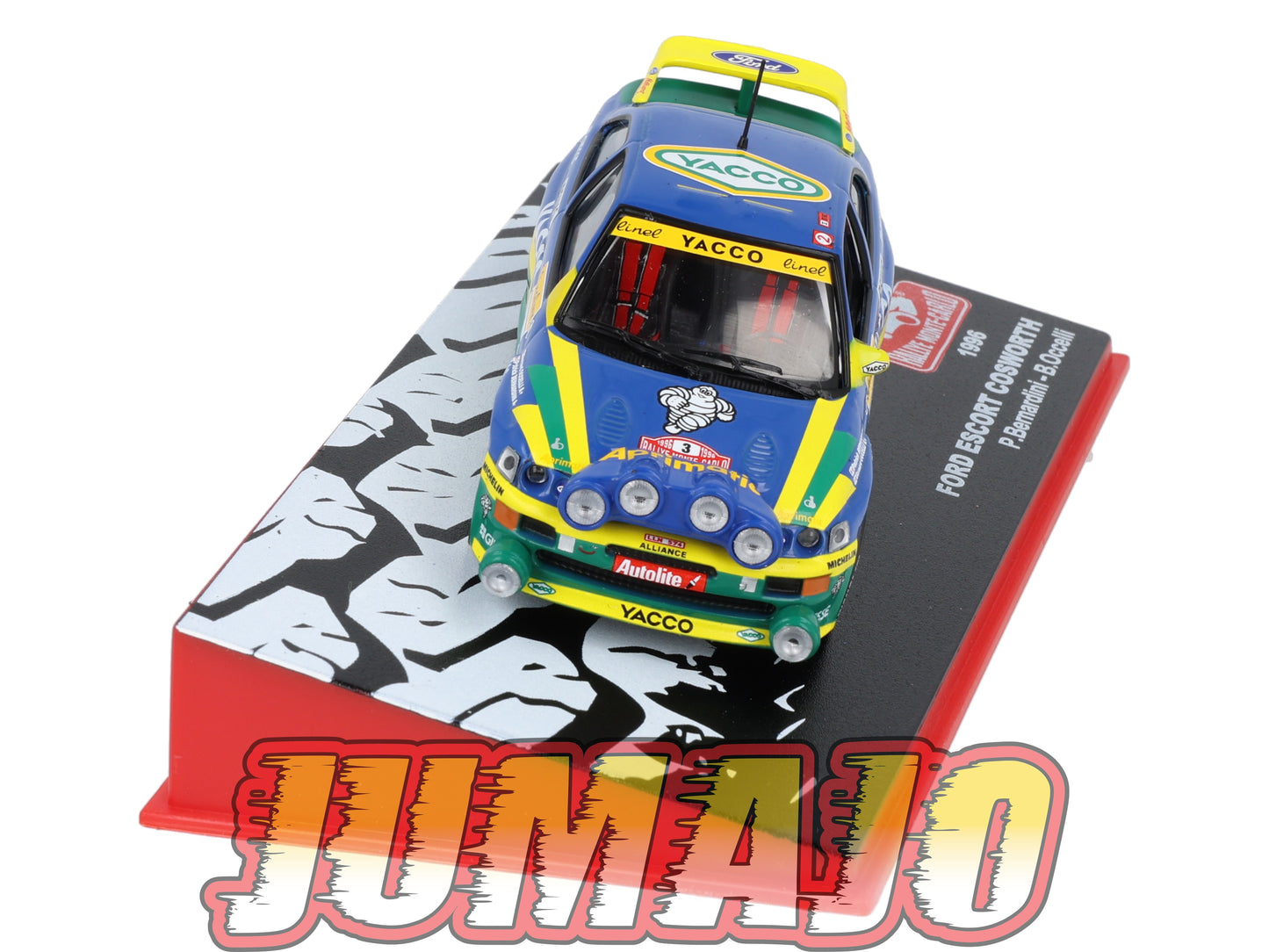 RMC41 Voiture 1/43 IXO Altaya Rallye Monte-carlo FORD Escort Cosworth #3 P.Bernardini 1996