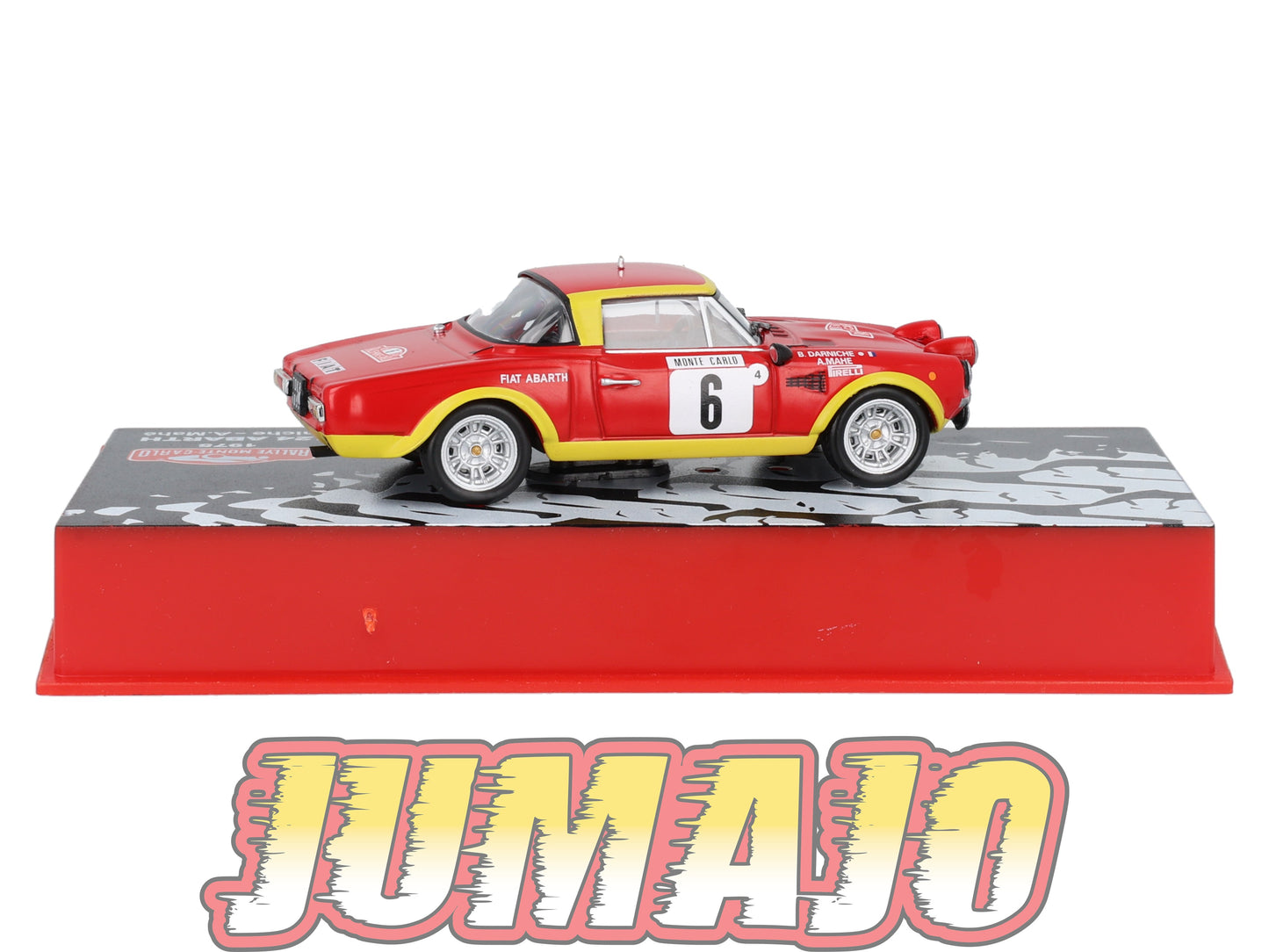RMC46 Voiture 1/43 IXO Altaya Rallye Monte-carlo FIAT 124 Abarth 1975 #6 B.Darniche