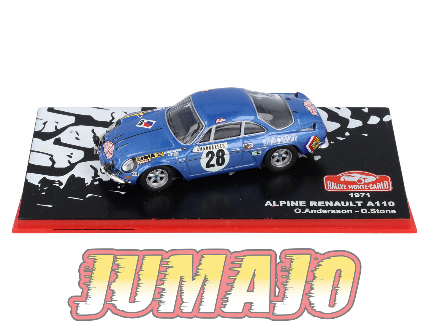 RMC48 Voiture 1/43 IXO Altaya Rallye Monte-Carlo RENAULT Alpine A110 1971 #28 O.Andersson
