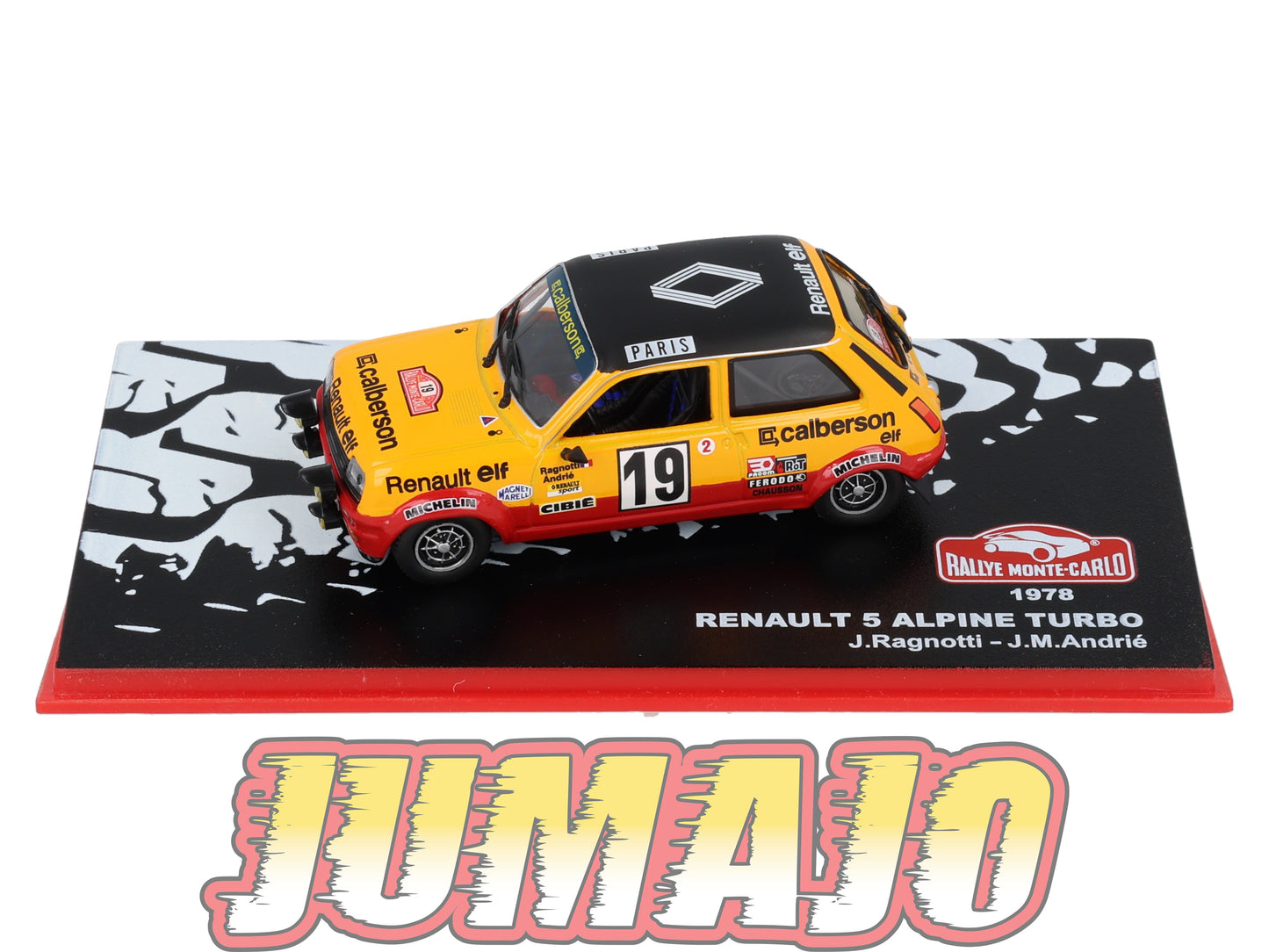 RMC4 Voiture 1/43 IXO Altaya Rallye Monte-carlo RENAULT 5 Alpine Turbo 1978 #19 J.Ragnotti