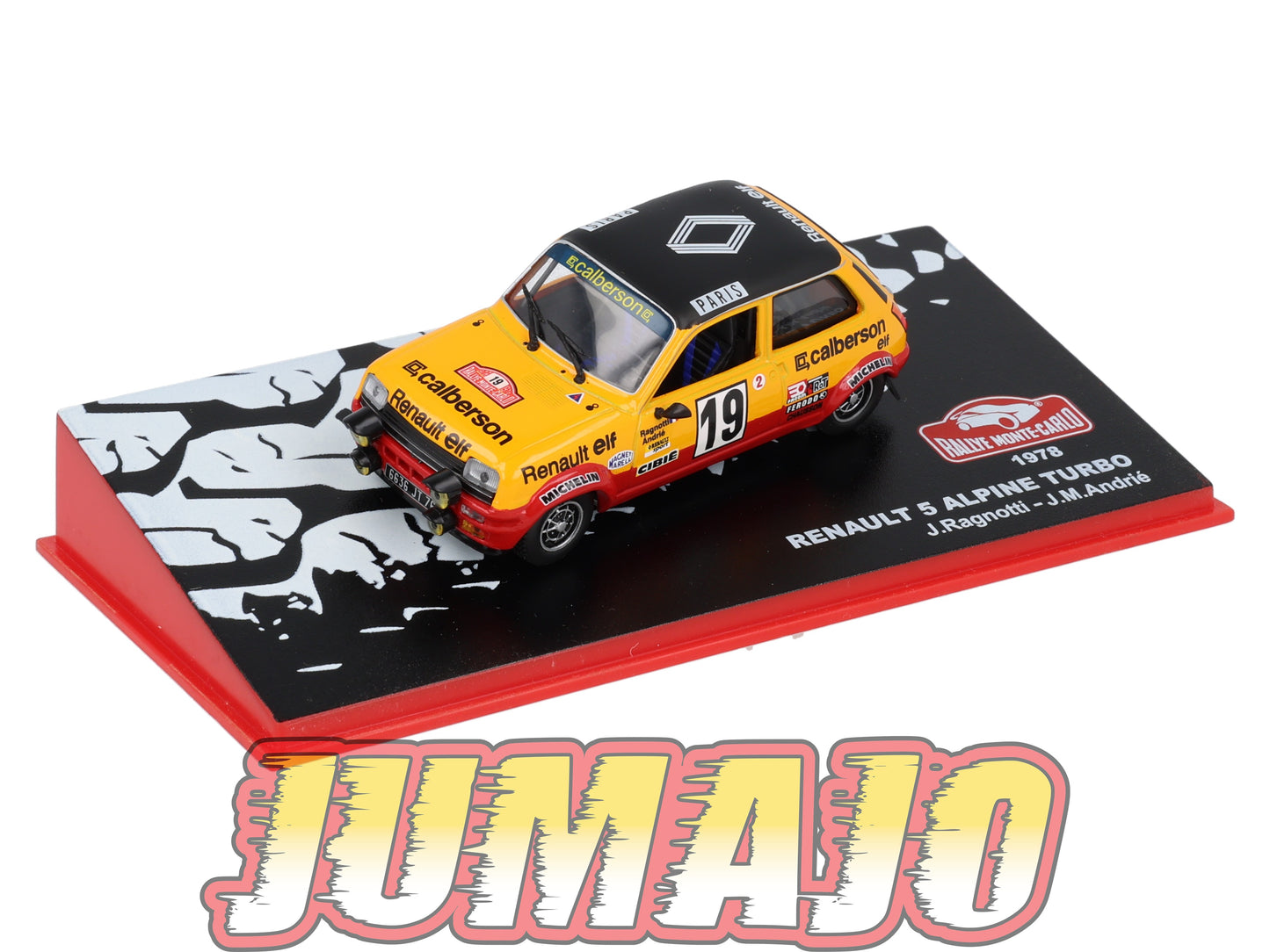 RMC4 Voiture 1/43 IXO Altaya Rallye Monte-carlo RENAULT 5 Alpine Turbo 1978 #19 J.Ragnotti
