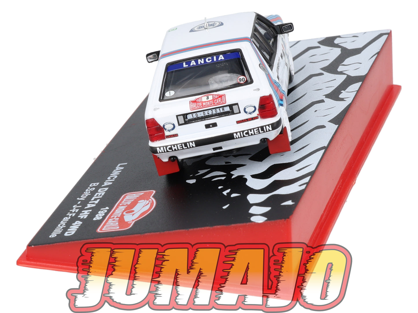 RMC50 Voiture 1/43 IXO Altaya Rallye Monte-Carlo LANCIA Delta HF 4WB 1988 #3 B.Saby