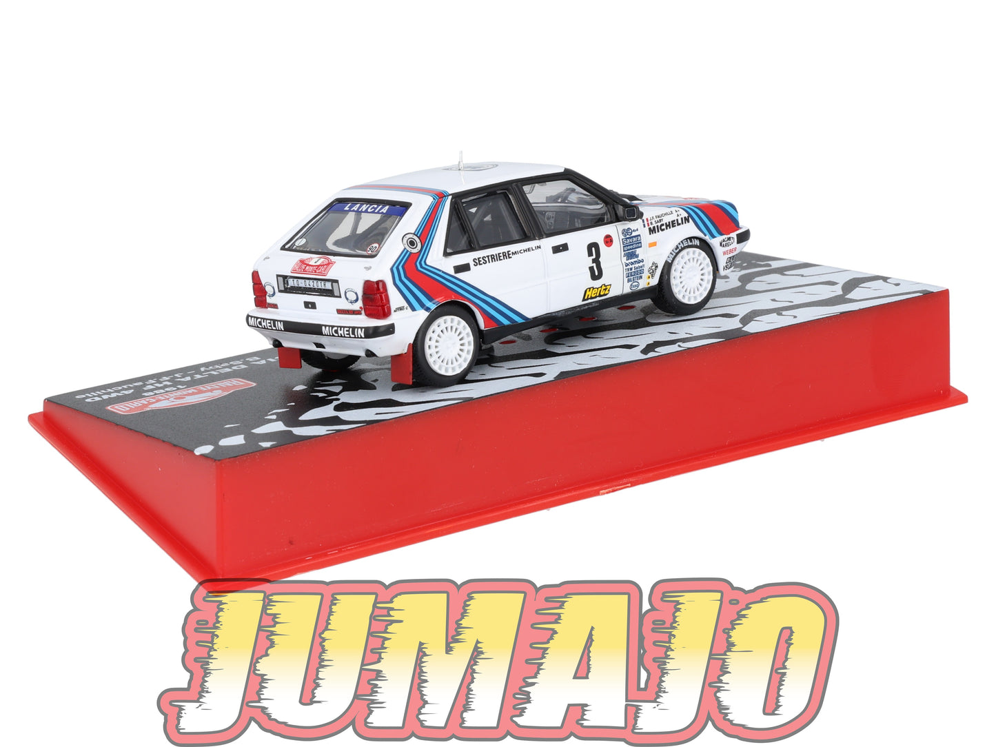 RMC50 Voiture 1/43 IXO Altaya Rallye Monte-Carlo LANCIA Delta HF 4WB 1988 #3 B.Saby