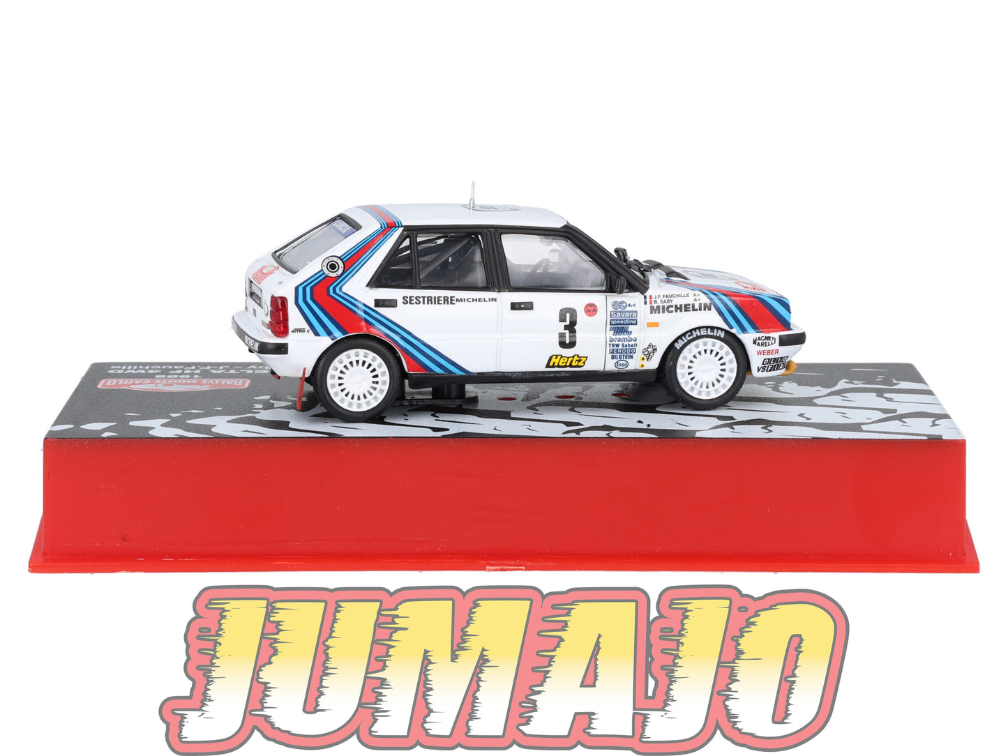 RMC50 Voiture 1/43 IXO Altaya Rallye Monte-Carlo LANCIA Delta HF 4WB 1988 #3 B.Saby