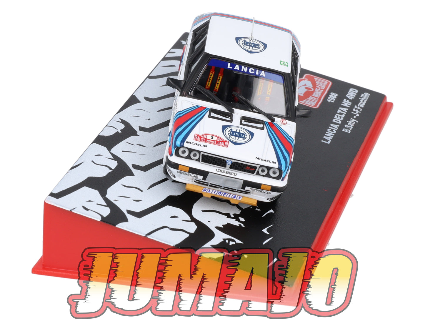 RMC50 Voiture 1/43 IXO Altaya Rallye Monte-Carlo LANCIA Delta HF 4WB 1988 #3 B.Saby