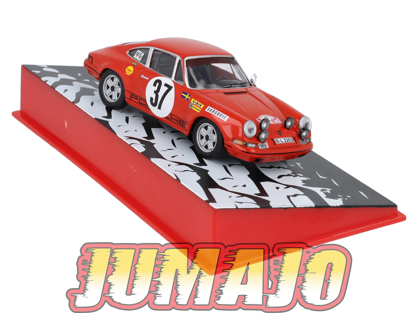 RMC51 Voiture 1/43 IXO Altaya Rallye Monte-carlo PORSCHE 911S 1969 #37 B.Waldegard