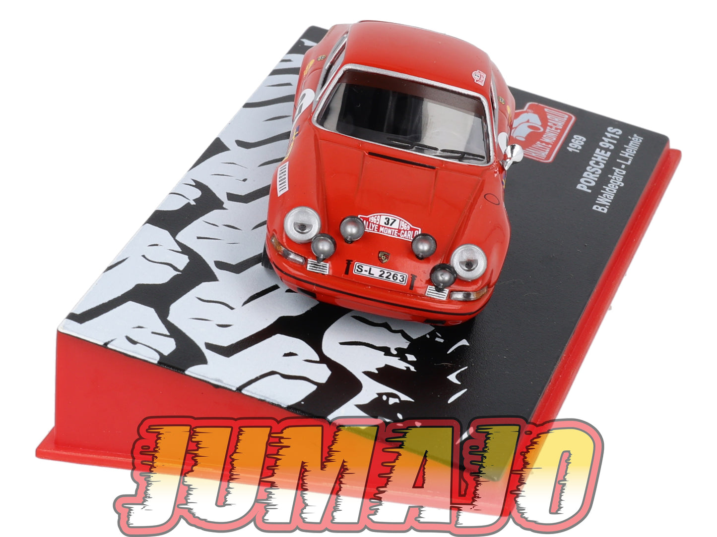 RMC51 Voiture 1/43 IXO Altaya Rallye Monte-carlo PORSCHE 911S 1969 #37 B.Waldegard