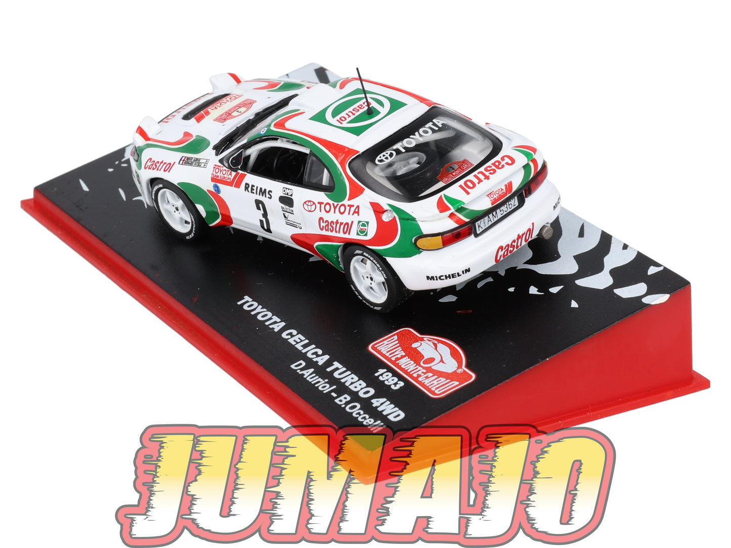 RMC52 Voiture 1/43 IXO Altaya Rallye Monte-Carlo TOYOTA Celica Turbo 4WD 1993 #3 D.Auriol
