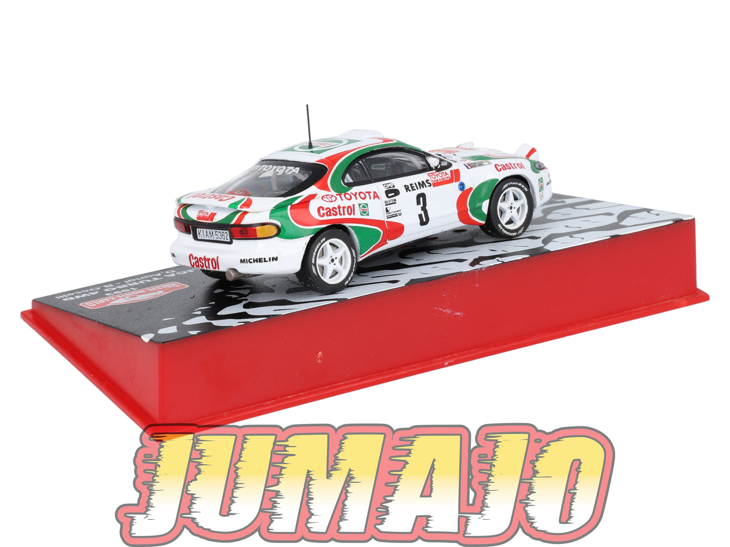 RMC52 Voiture 1/43 IXO Altaya Rallye Monte-Carlo TOYOTA Celica Turbo 4WD 1993 #3 D.Auriol