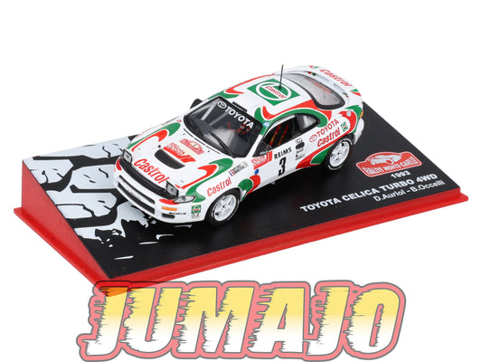 RMC52 Voiture 1/43 IXO Altaya Rallye Monte-Carlo TOYOTA Celica Turbo 4WD 1993 #3 D.Auriol