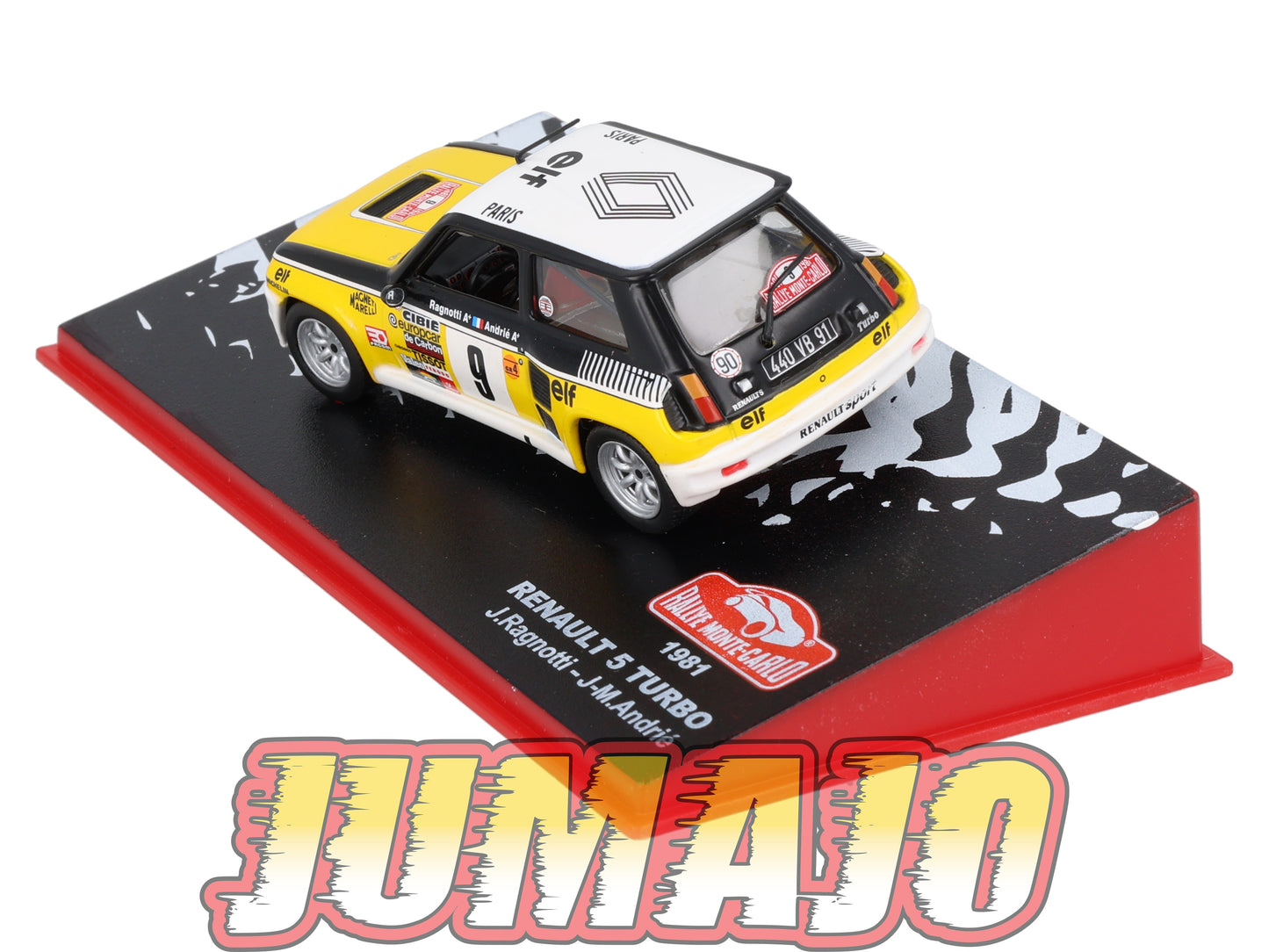 RMC54 Voiture 1/43 IXO Altaya Rallye Monte-Carlo RENAULT 5 TURBO 1981 #9 J. Ragnotti