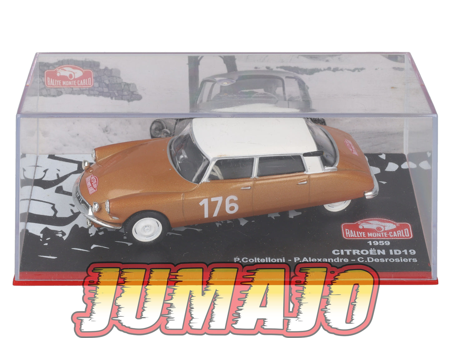 RMC57 Voiture 1/43 IXO Altaya Rallye Monte-Carlo CITROEN ID19 1959 #176 P.Coltelloni