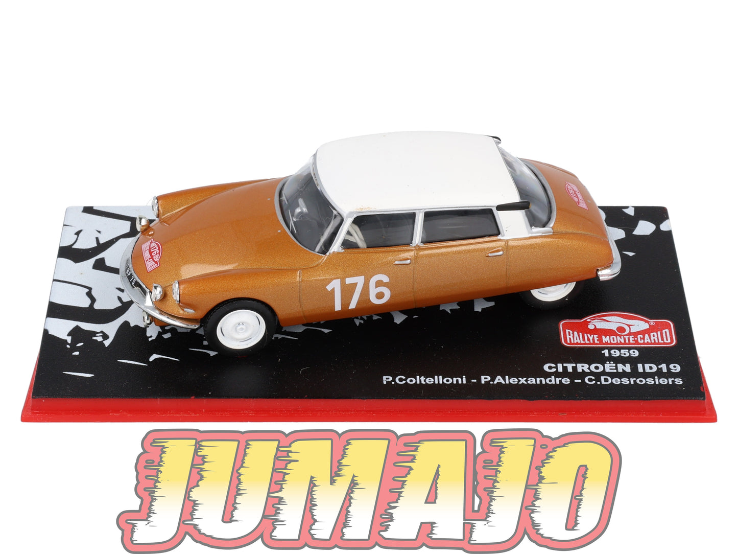 RMC57 Voiture 1/43 IXO Altaya Rallye Monte-Carlo CITROEN ID19 1959 #176 P.Coltelloni