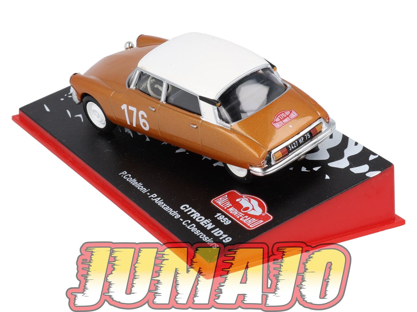 RMC57 Voiture 1/43 IXO Altaya Rallye Monte-Carlo CITROEN ID19 1959 #176 P.Coltelloni