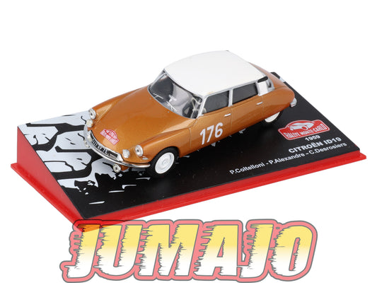 RMC57 Voiture 1/43 IXO Altaya Rallye Monte-Carlo CITROEN ID19 1959 #176 P.Coltelloni