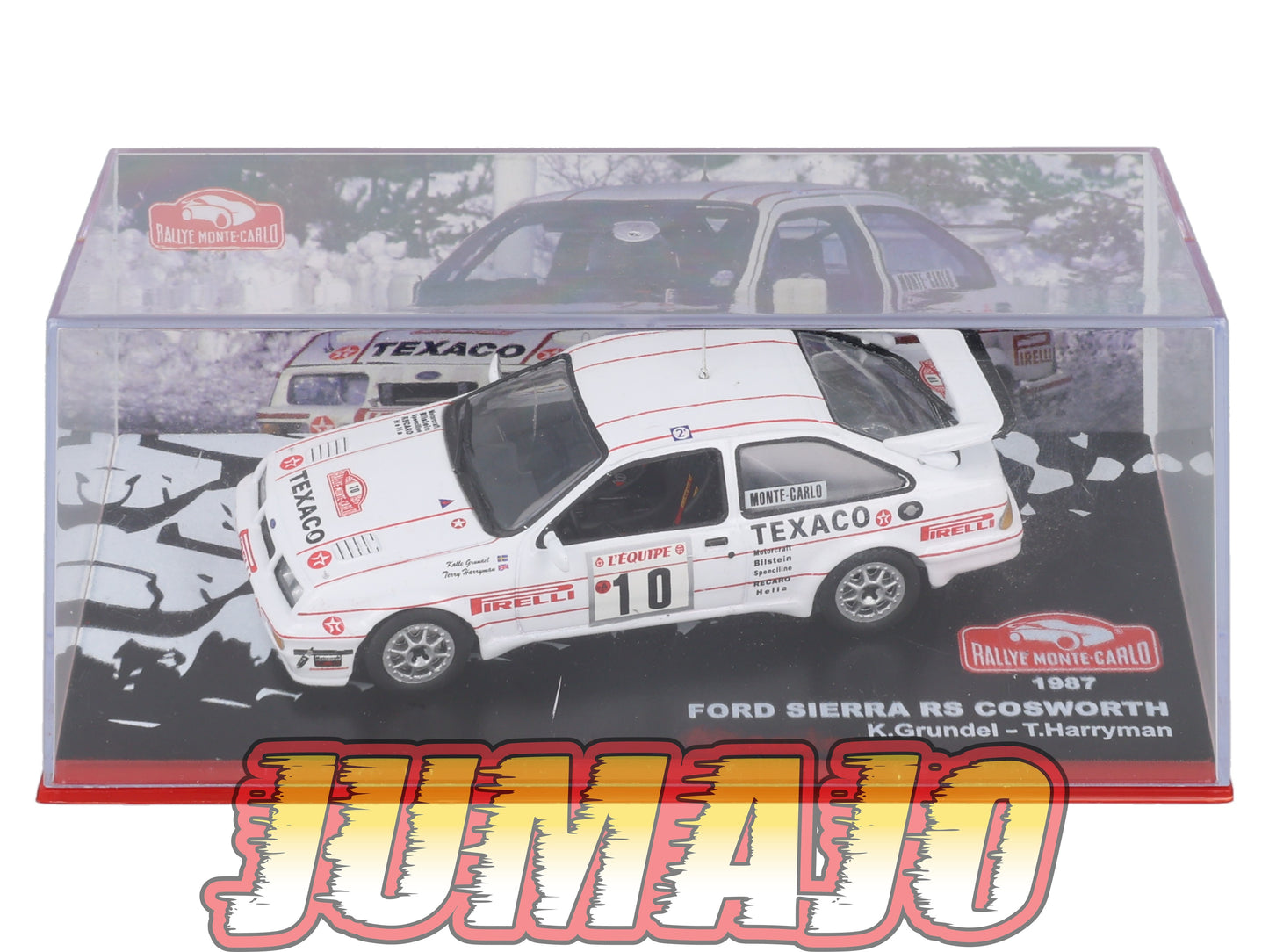 RMC58 Voiture 1/43 IXO Altaya Rallye Monte-Carlo FORD Sierra RS Cosworth 1987 #10 K.Grundel