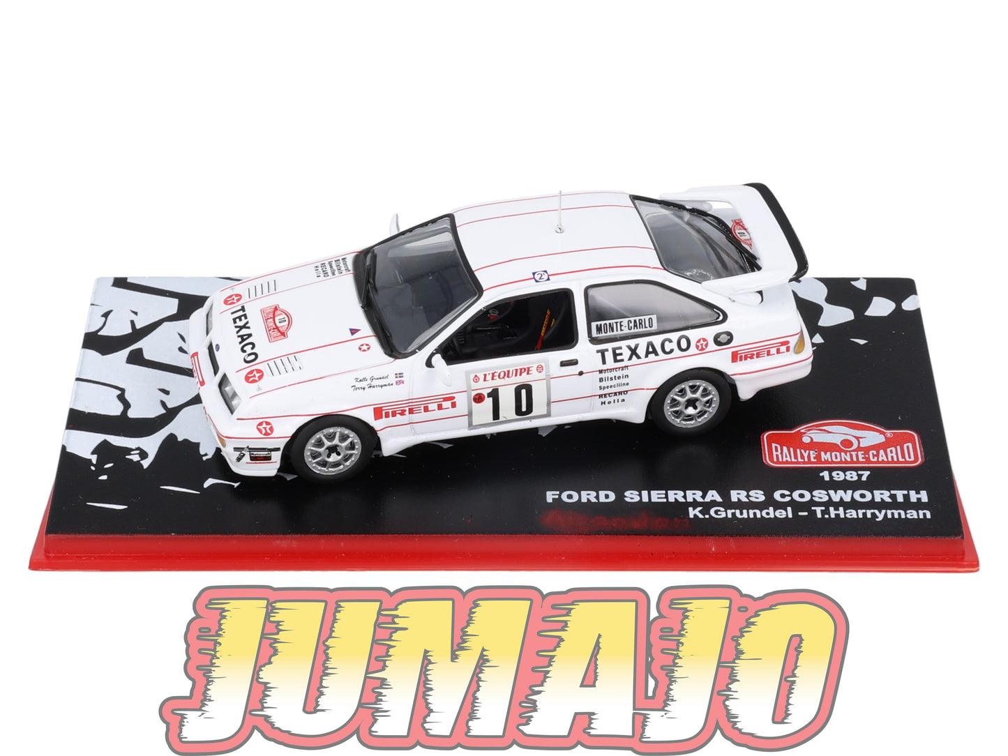 RMC58 Voiture 1/43 IXO Altaya Rallye Monte-Carlo FORD Sierra RS Cosworth 1987 #10 K.Grundel