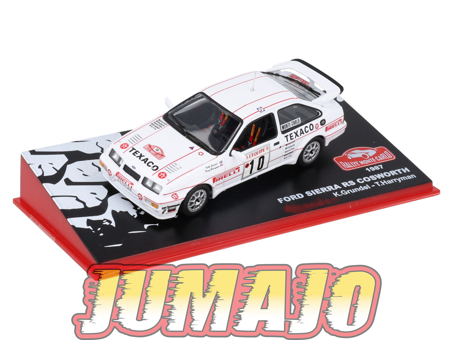 RMC58 Voiture 1/43 IXO Altaya Rallye Monte-Carlo FORD Sierra RS Cosworth 1987 #10 K.Grundel