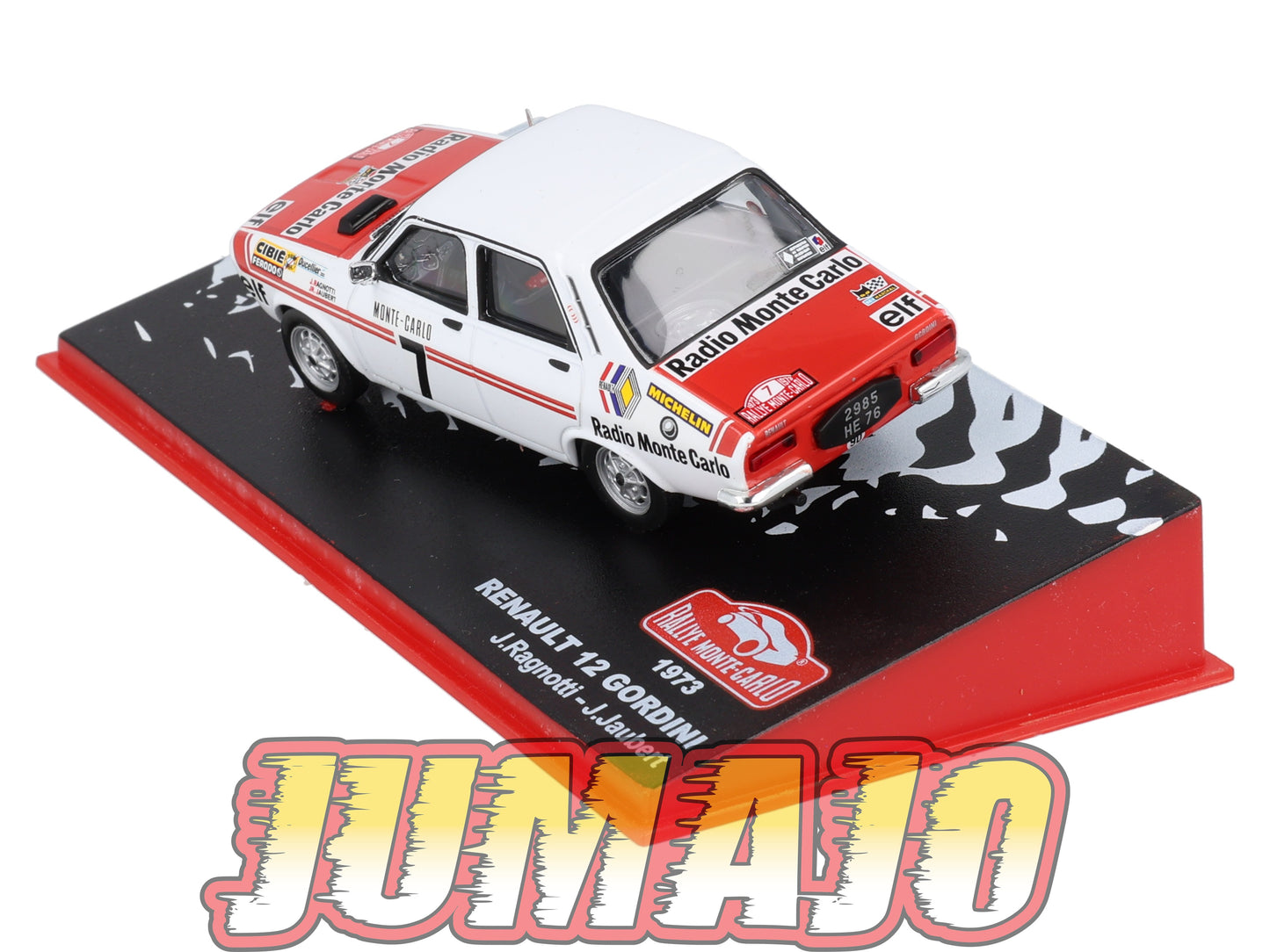 RMC59 Voiture 1/43 IXO Altaya Rallye Monte-carlo RENAULT 12 Gordini 1973 #7 J.Ragnotti