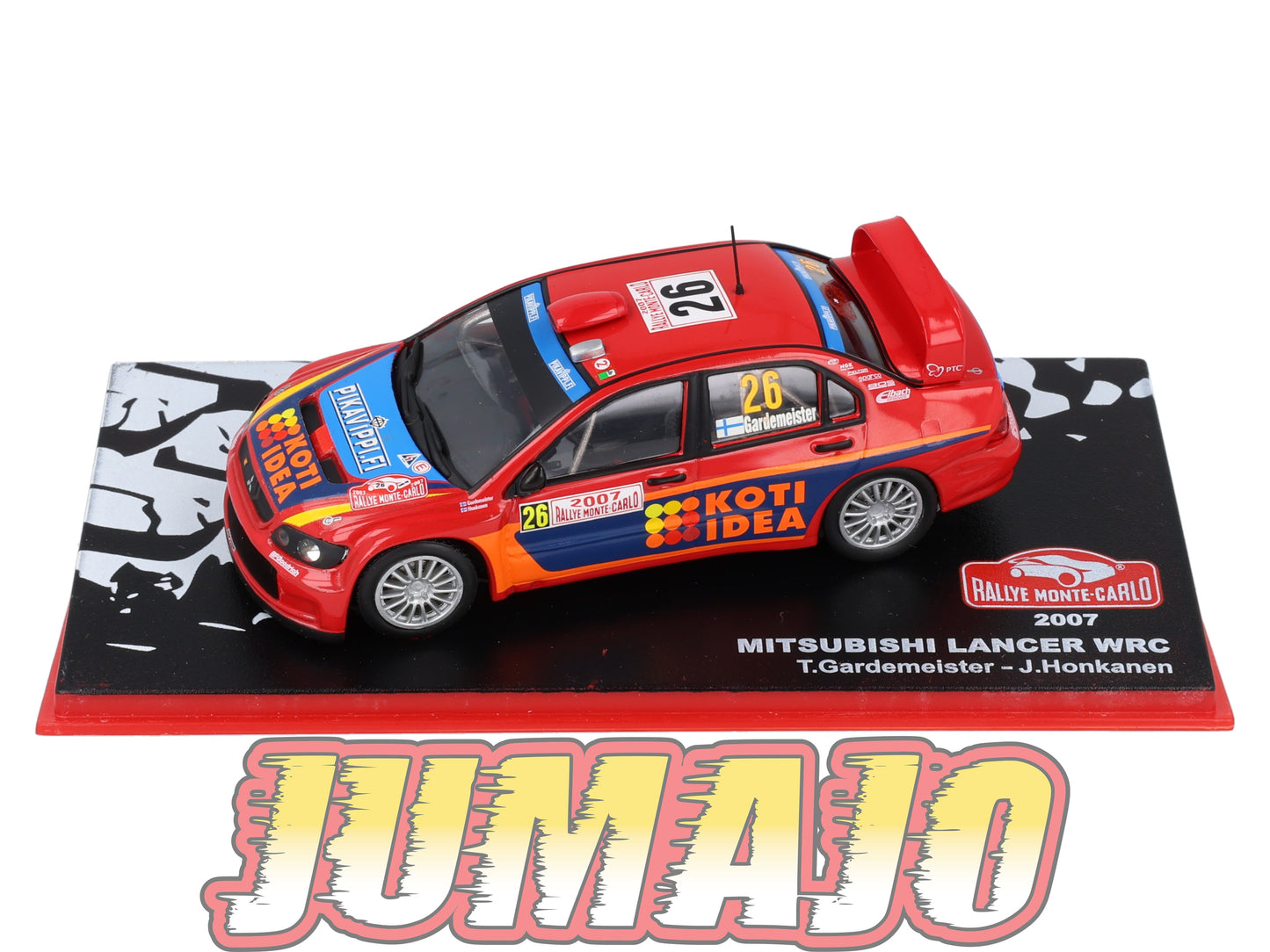 RMC60 Voiture 1/43 IXO Altaya Rallye Monte-Carlo MITSUBISHI Lancer WRC 2007 #26 T.Gardemeister