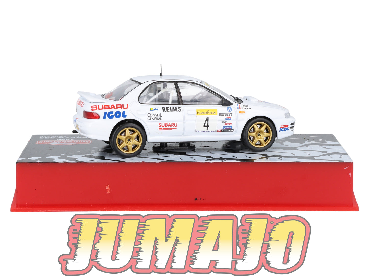 RMC66 Voiture 1/43 IXO Altaya Rallye Monte-carlo SUBARU Impreza 555 #4 B.Béguin 1996