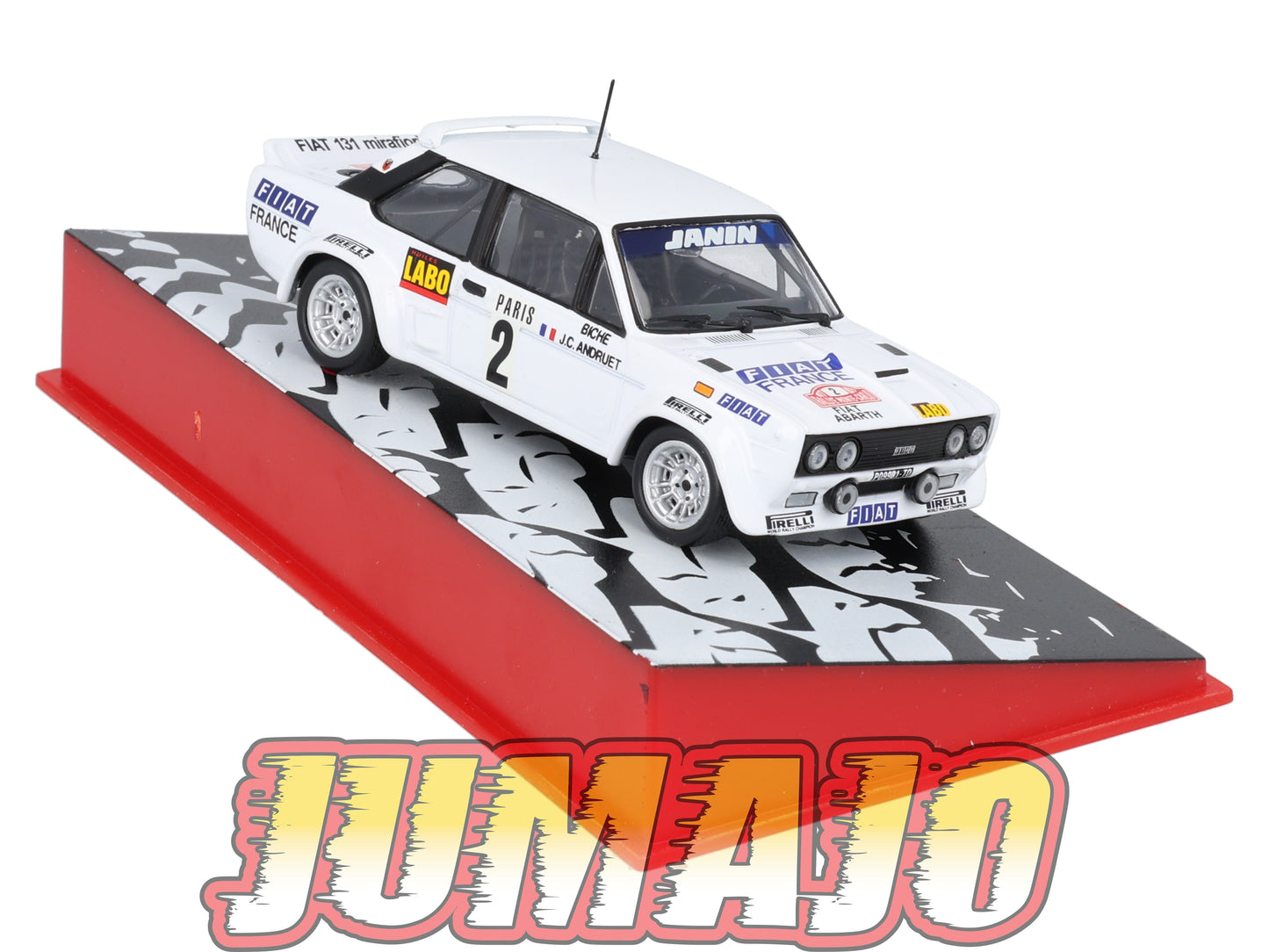 RMC68 Voiture 1/43 IXO Altaya Rallye Monte-carlo FIAT 131 Abarth 1977 #2 J.Andruet Occasion