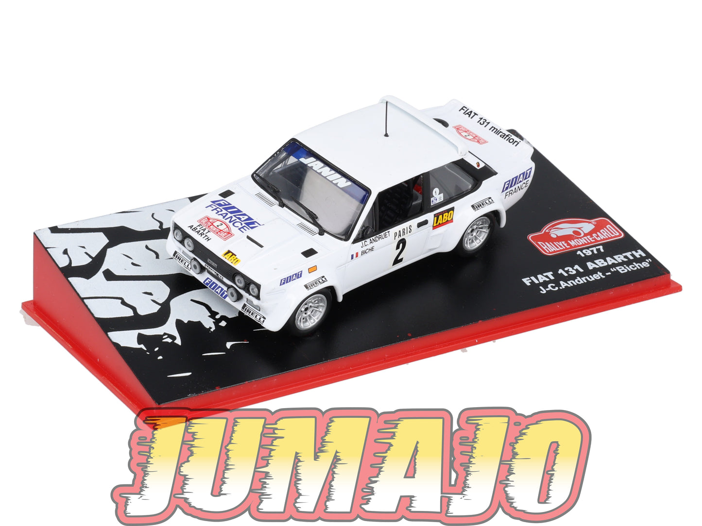 RMC68 Voiture 1/43 IXO Altaya Rallye Monte-carlo FIAT 131 Abarth 1977 #2 J.Andruet Occasion