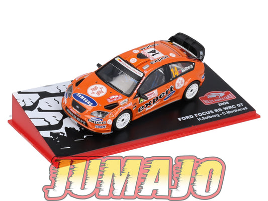 RMC71 Voiture 1/43 IXO Altaya Rallye Monte-Carlo FORD Focus RS WRC 07 2008 #14 H.Solberg