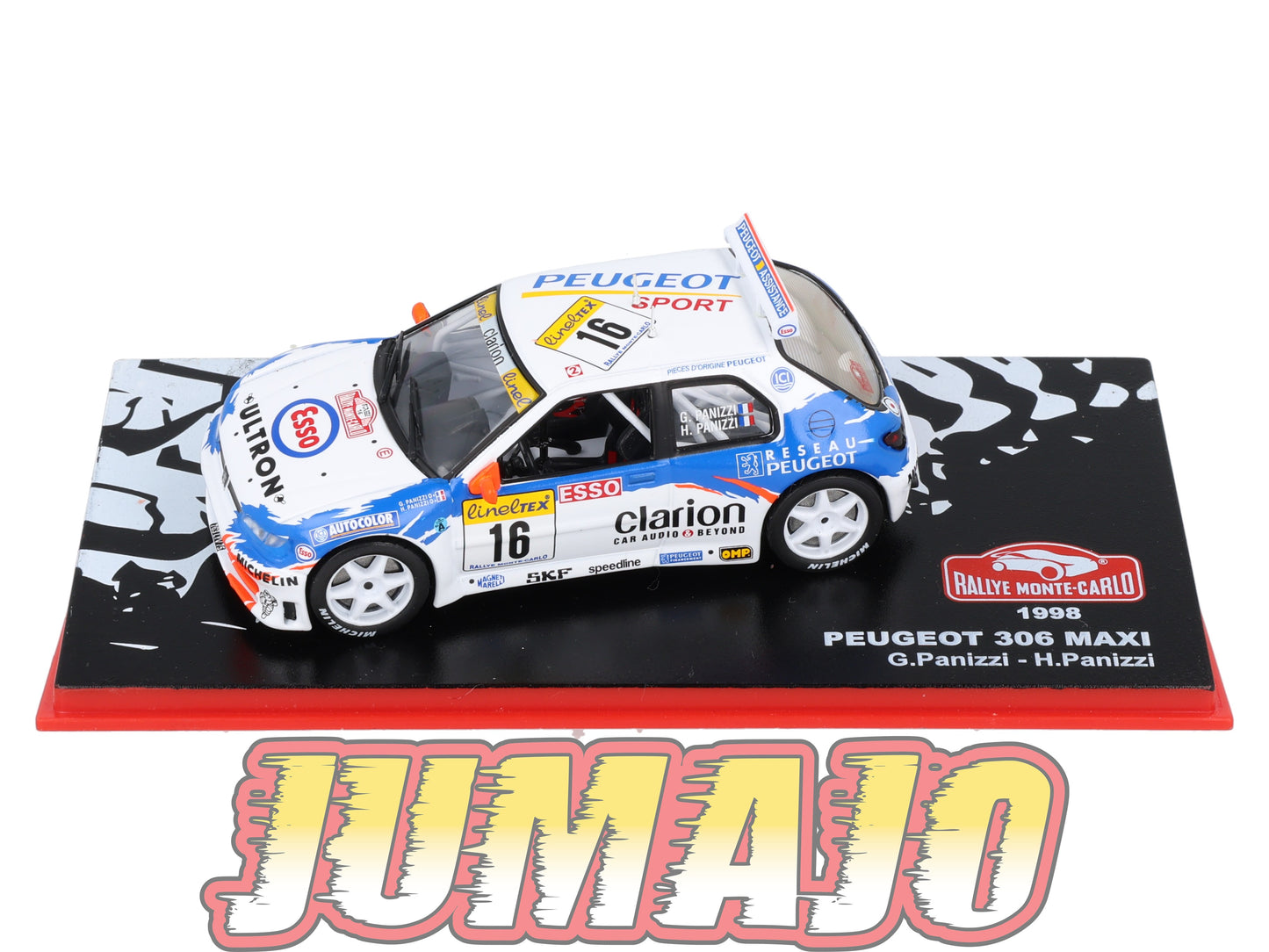 RMC7 Voiture 1/43 IXO Altaya Rallye Monte-carlo PEUGEOT 306 Maxi #16 G.Panizzi 1998