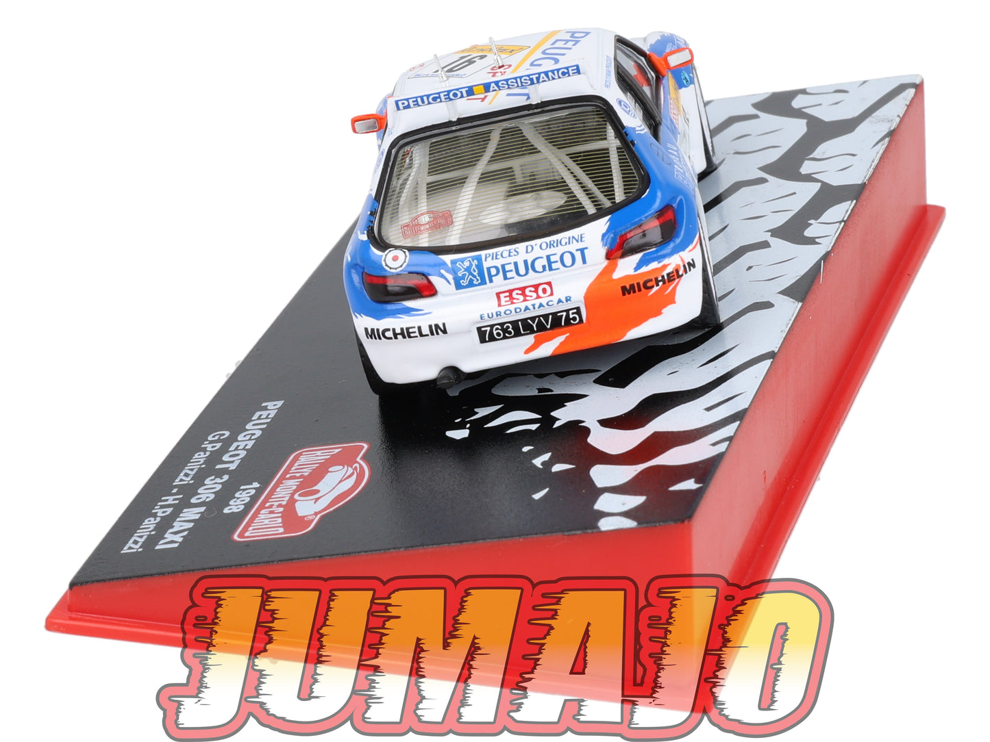 RMC7 Voiture 1/43 IXO Altaya Rallye Monte-carlo PEUGEOT 306 Maxi #16 G.Panizzi 1998