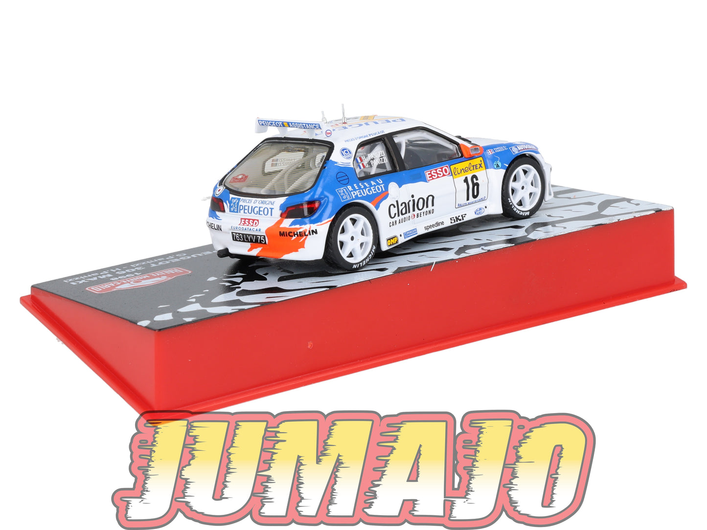 RMC7 Voiture 1/43 IXO Altaya Rallye Monte-carlo PEUGEOT 306 Maxi #16 G.Panizzi 1998